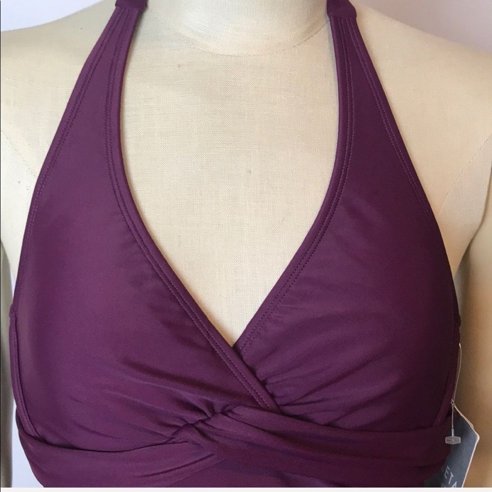 Athleta Tara Halter Tankini Top NWT Size 32 B/C - Picture 2 of 7